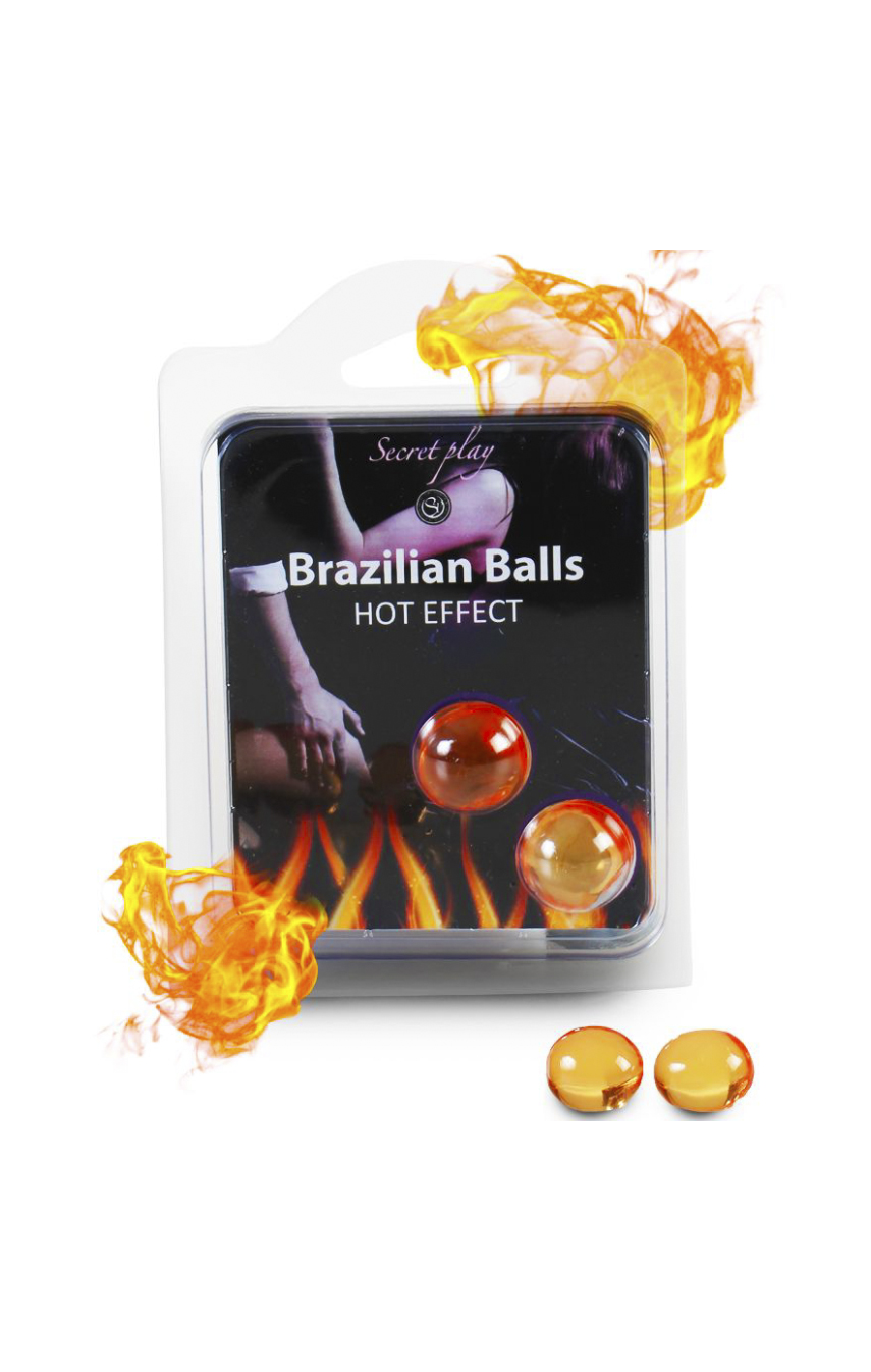 Жаркая прелюдия - Набор шариков с массажным маслом 2 HOT EFECT BRAZILIAN BALLS SET