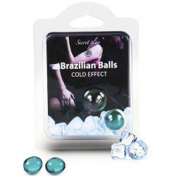 Ледяные прикосновения - Набор шариков с массажным маслом 2 COLD EFFECT BRAZILIAN BALLS SET