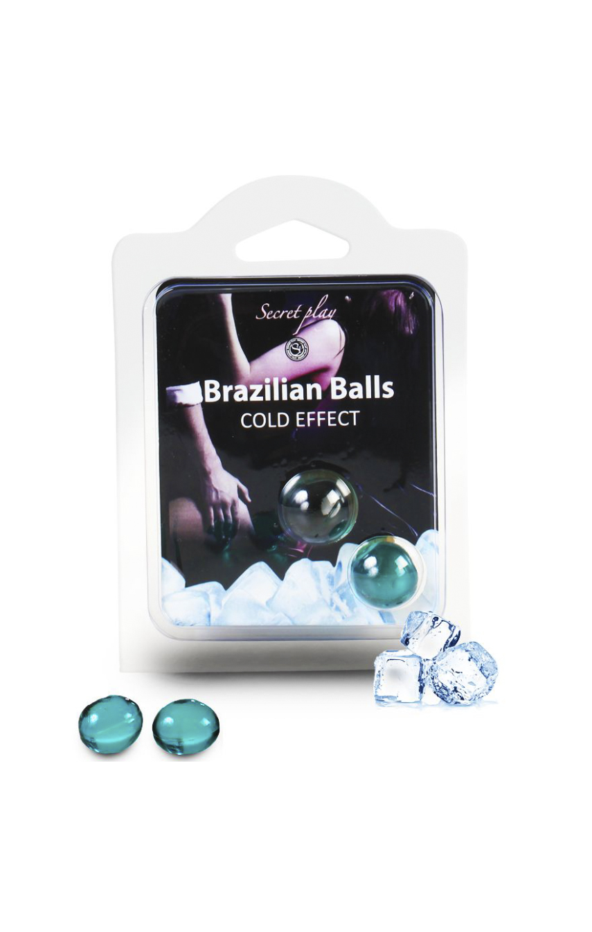 Ледяные прикосновения - Набор шариков с массажным маслом 2 COLD EFFECT BRAZILIAN BALLS SET