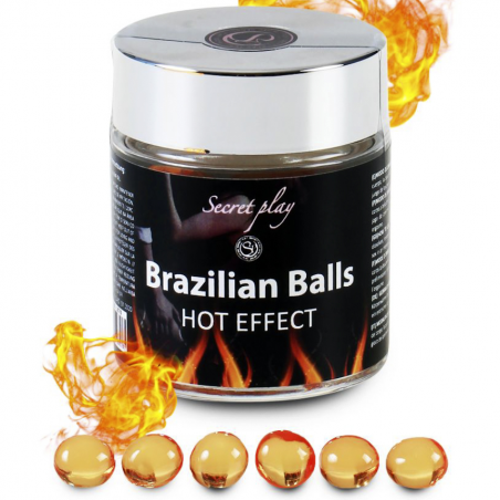 Жаркие игры - Большой набор  шариков для массажа 6 HOT EFECT BRAZILIAN BALLS JAR