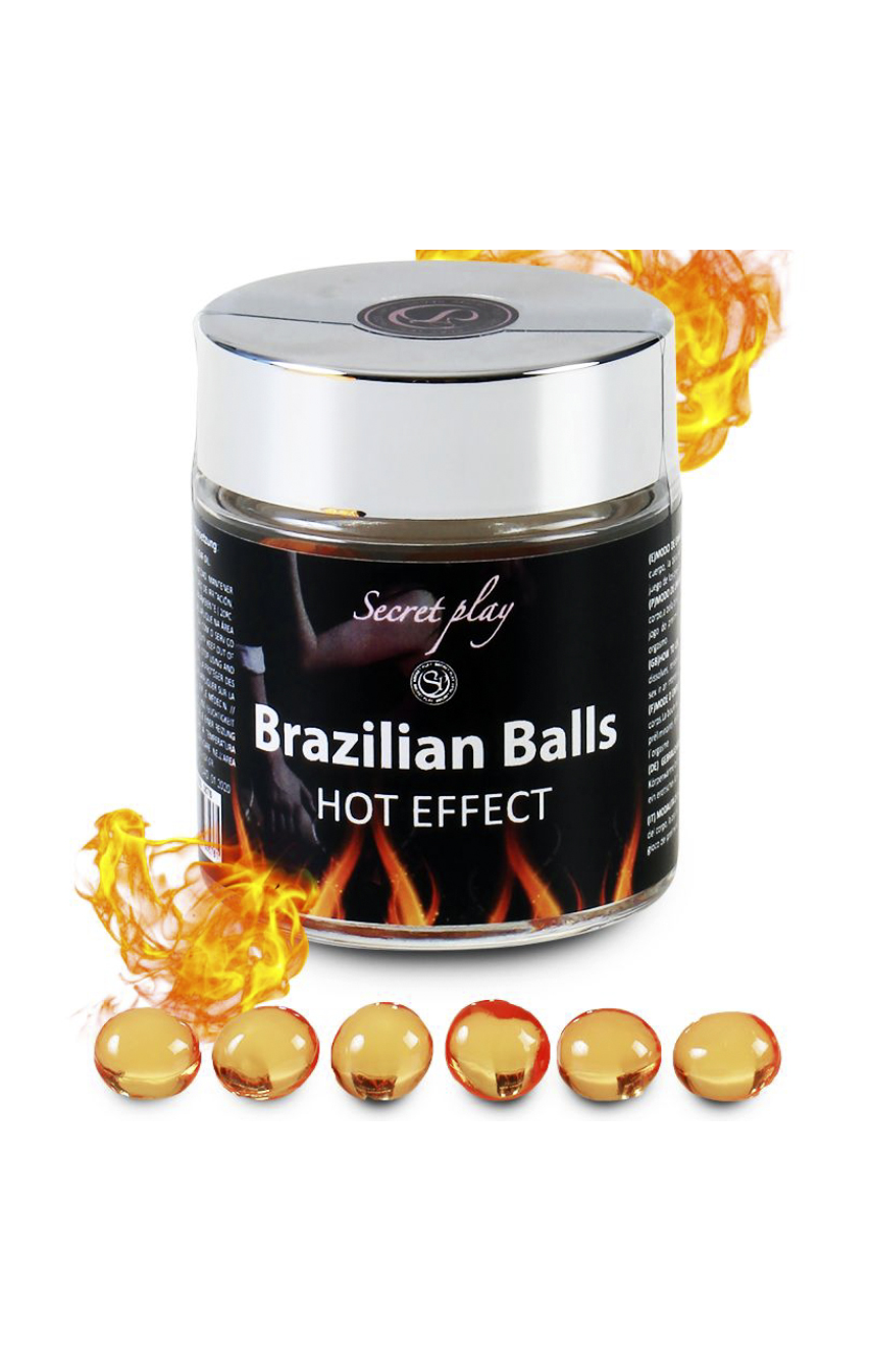 Жаркие игры - Большой набор  шариков для массажа 6 HOT EFECT BRAZILIAN BALLS JAR