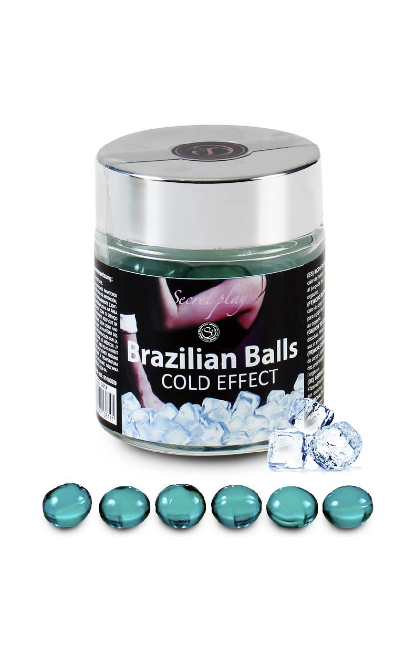 Ледяное царство - Большой набор  шариков для массажа 6 COLD EFFECT BRAZILIAN BALLS JAR