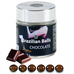 Шоколадные приключения - Шарики с массажным маслом 6 CHOCOLATE BRAZILIAN BALLS JAR