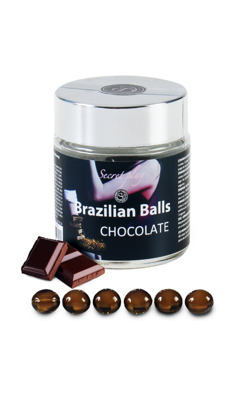 Шоколадные приключения - Шарики с массажным маслом 6 CHOCOLATE BRAZILIAN BALLS JAR