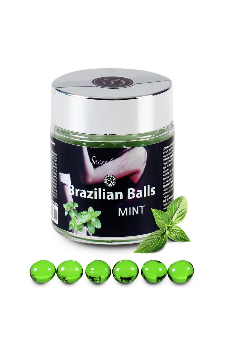 Мятный привкус счастья - Набор бразильских шариков 6 MINT BRAZILIAN BALLS JAR