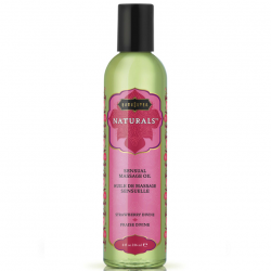 Бескрайний океан нежности - Массажное масло с ароматом клубники Naturals Massage Oil 236ml 