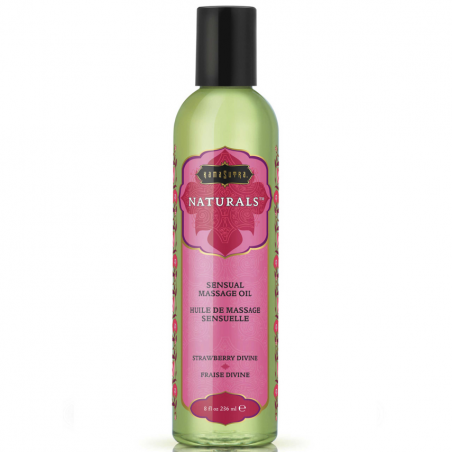 Бескрайний океан нежности - Массажное масло с ароматом клубники Naturals Massage Oil 236ml 