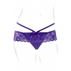 Гарантируют незабываемые впечатления - Вибротрусики Crotchless Panty Thrill-Her, цвет: фиолетовый