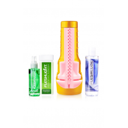 Набор для мастурбации - Fleshlight STU Value Pack, цвет: нежно-розовый