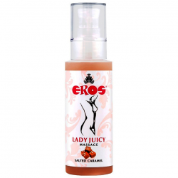 Сладко и нежно -  Массажное масло EROS Lady Juicy Massage Salted Caramel 125 ml 