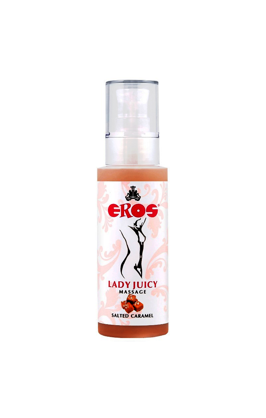 Сладко и нежно -  Массажное масло EROS Lady Juicy Massage Salted Caramel 125 ml 