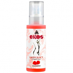 Незабываемо нежное проникновение - Лубрикант на водной основе EROS Juicy Lubricant Strawberry 125 ml