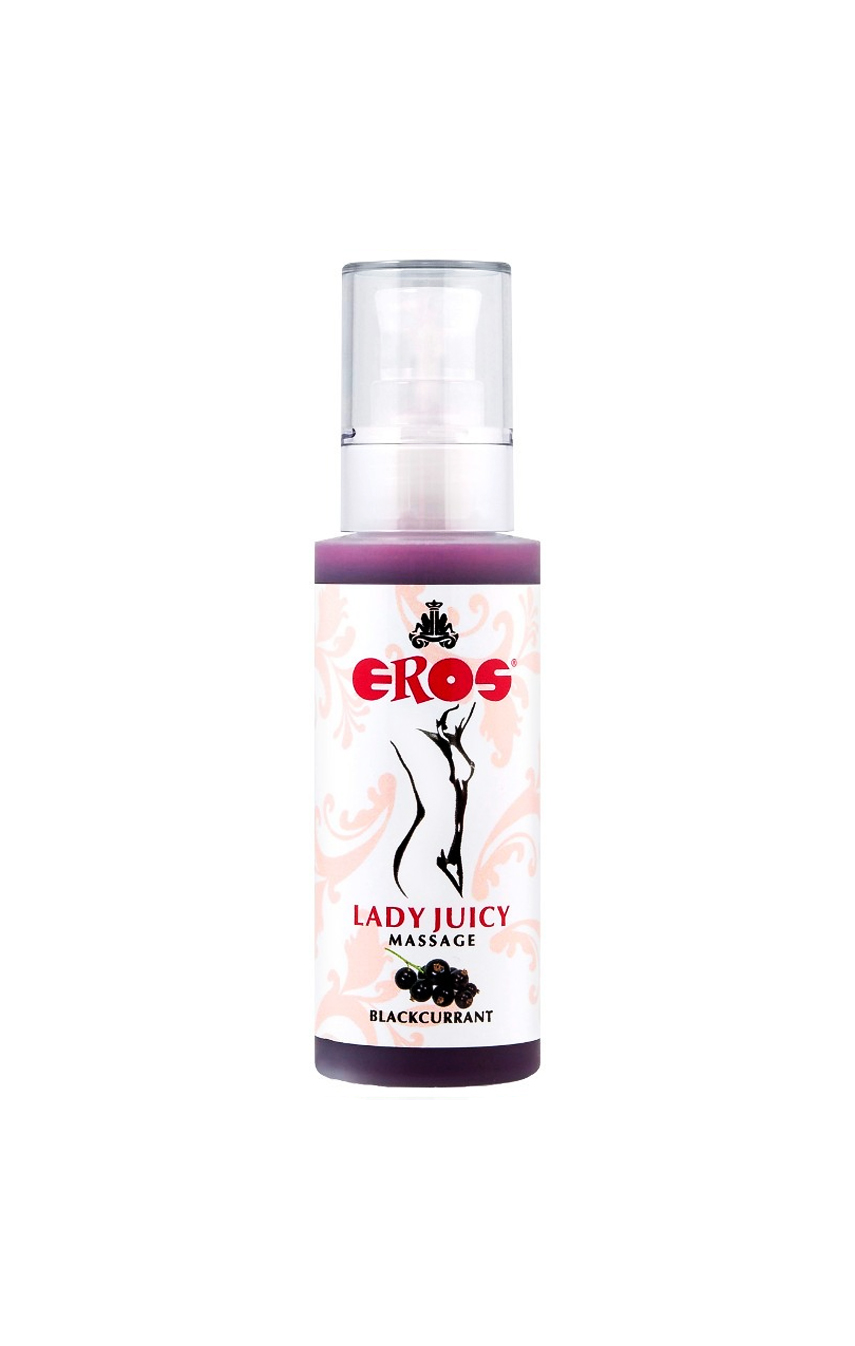 Массажное масло EROS Lady Juicy Massage Blackcurrent 125 ml - Прикосновения с запахом смородины