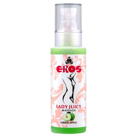 Массажное масло EROS Lady Juicy Massage Green Apple 125 ml - Сочное яблочко