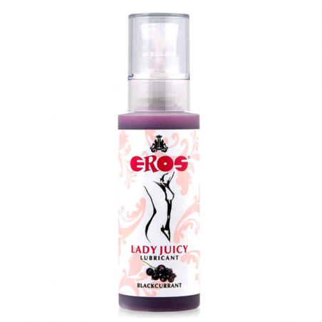 Смазка с оригинальным ароматом - Лубрикант на водной основе EROS Lady Lickstick Blackcurrent 125 ml 