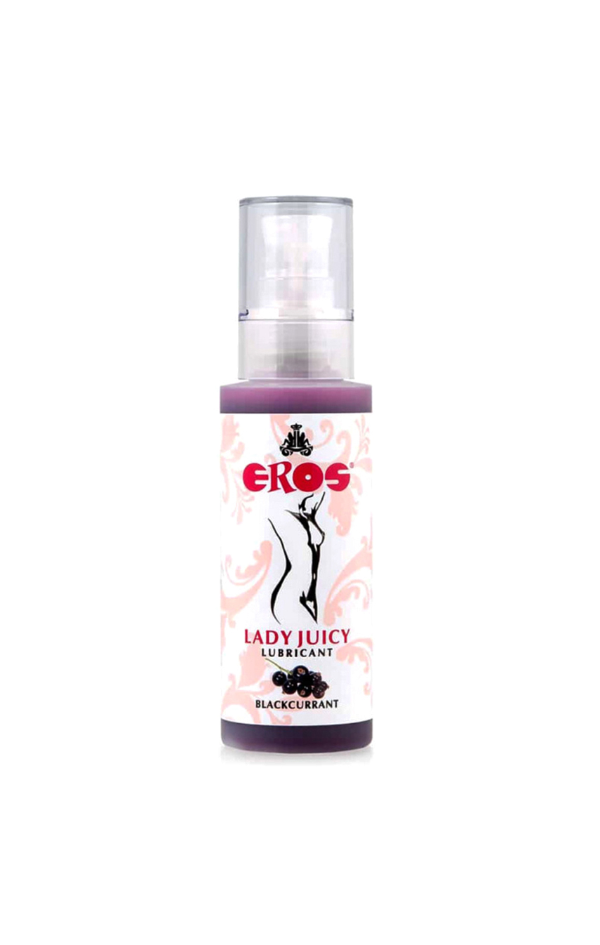 Смазка с оригинальным ароматом - Лубрикант на водной основе EROS Lady Lickstick Blackcurrent 125 ml 