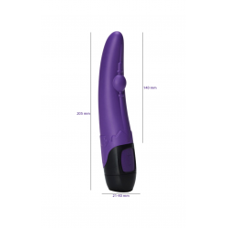 Силиконовый вибратор Vibratissimo "Berlin", цвет: фиолетово-черный
