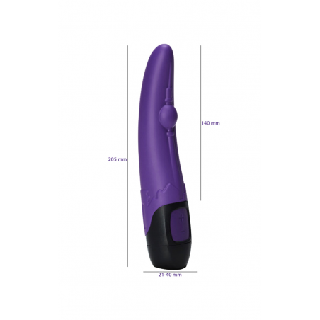 Силиконовый вибратор Vibratissimo "Berlin", цвет: фиолетово-черный
