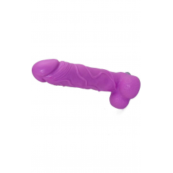 Крафтовое мыло-член с присоской Чистый Кайф Violet - Яркий аксессуар для ванной, цвет: фиолетовый