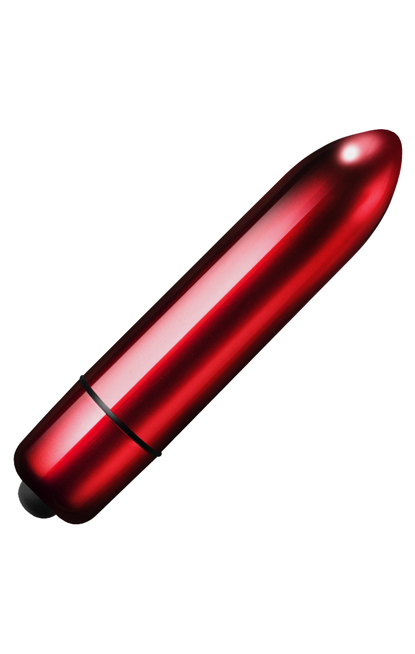 Вибратор Rocks Off RO-120mm 10 Red Alert - Красный и страстный, цвет: бордовый