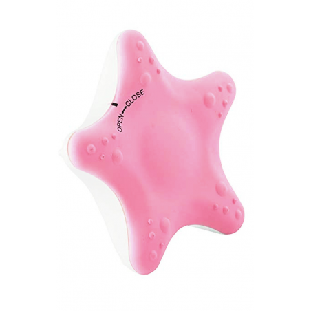Звезда чувственной страсти - Вибростимулятор -  Rocks Off Body-Star, цвет: бело-розовый