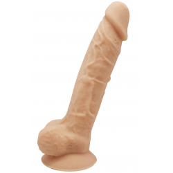 Фаллоимитатор Silexd Tomas Silicone Dildo MODEL 1 size 9"- Потрясающая реалистичность,цвет:телесный