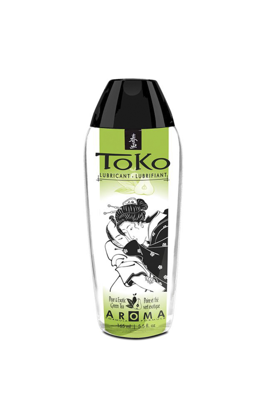 Экзотическое скольжение - Лубрикант на водной основе Toko AROMA - Pear & Exotic Green Tea 165ml