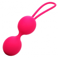 Два ключика к наслаждению - Вагинальные шарики Dorcel Dual Balls, цвет: розовый