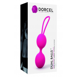 Два ключика к наслаждению - Вагинальные шарики Dorcel Dual Balls, цвет: розовый