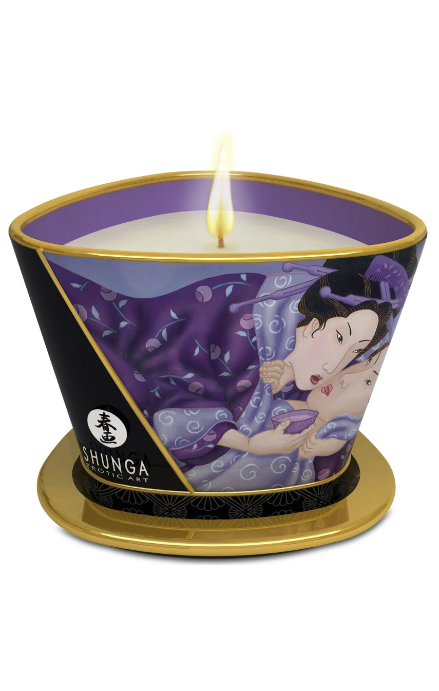 Экзотическая свеча для эротического массажа Massage Candle Exotic Fruit, тропические фрукты 170ml