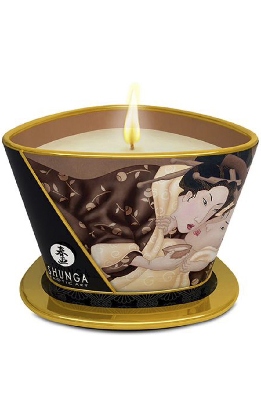  Сладкая ночь - Массажная свеча SHUNGA CANDLE CHOCOLATE 170 ML
