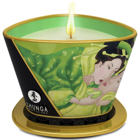 Огонь желания - Массажная свеча SHUNGA CANDLE GREEN TEA 170 ML 