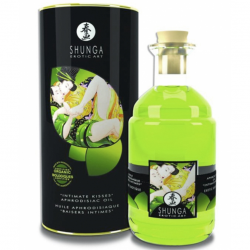Массажное масло Shunga Erotic Massage Oil Exotic Green Tea, зеленый чай, 100 мл.