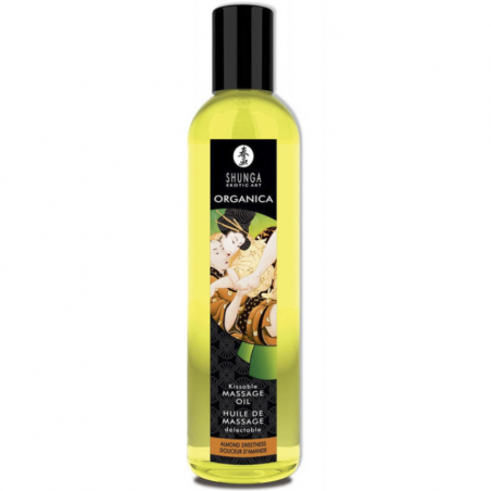 Сладкий и нежный - Массажное масло SHUNGA MASSAGE OIL-ORGANICA- SWEET ALMOND 250ml