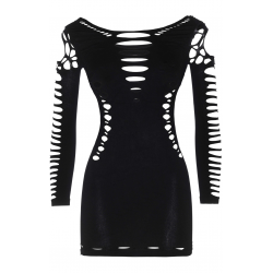 Соблазнительное мини - Сексуальное платье Shredded Mini Dress, цвет: черный