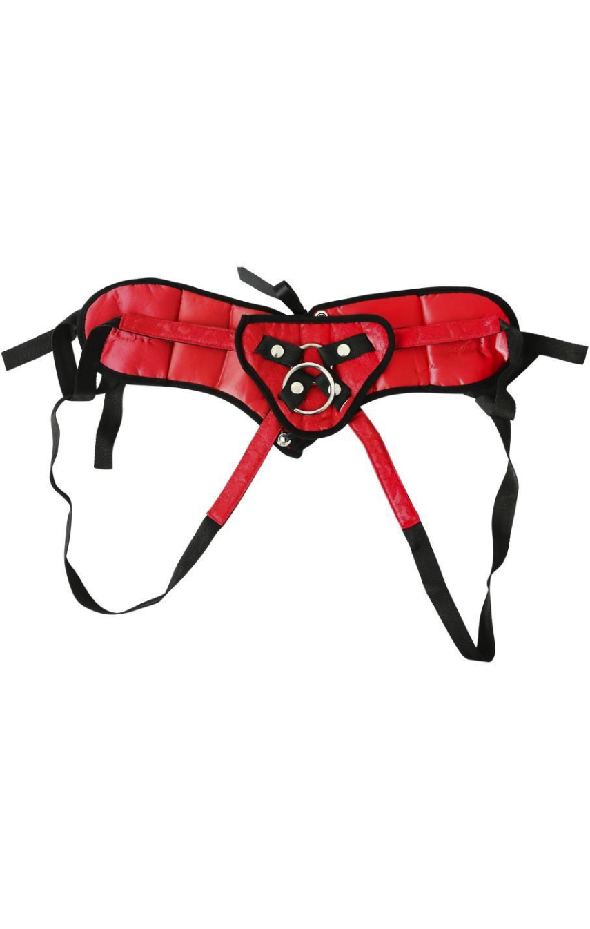 Самые комфортные ласки со страпоном - Трусы для страпона Sportsheets - Plus Red Lace, цвет: красный
