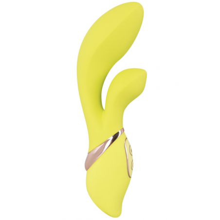 Для любителей необычного дизайна - Вибратор - кролик Klitreizer-Vibrator, цвет: жёлтый