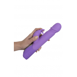 Для двойного удовольствия - Вибратор - кролик - Sweet Smile Push Vibrator, цвет: светло-фиолетовый