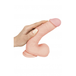 Обеспечит реалистичные ощущения - Реалистичный фаллоимитатор - Silicone Dildo, цвет: светлая кожа