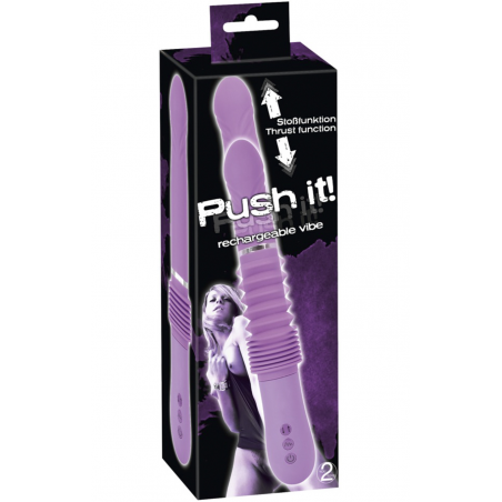 Мощные толчки - Фак-машина - Push it! Vibrator mit Stoßfunktion, цвет: светло-фиолетовый