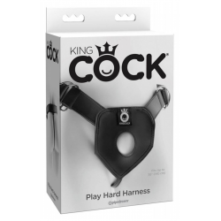 Внесут пикантности - Трусики с креплением для страпона Play Hard Harness Black, цвет: черный