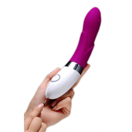 Роза страсти - Вибратор LELO - IRIS VIBRATOR DEEP ROSE, цвет: розово-белый