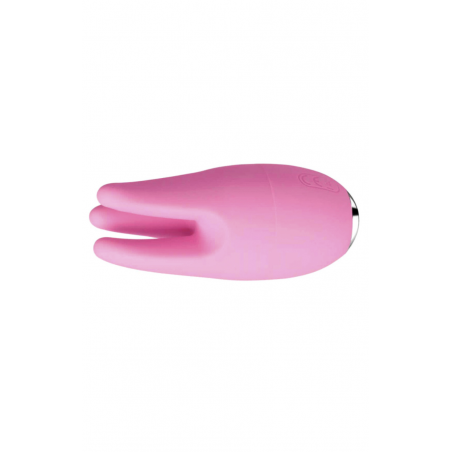 Три нежных кончика - Мини вибратор Cookie Pale Pink, SVAKOM, цвет: нежно-розовый