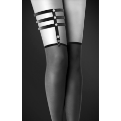 Сексапильные ножки - Гартер Bijoux Pour Toi - 3 THONGS Black, цвет: черный
