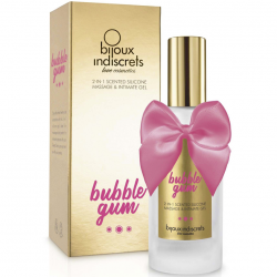 Нежность с запахом клубничной жвачки - Массажный гель 2 в 1 - BUBBLEGUM Bijoux Cosmetiques