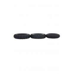 Набор эрекционных колец WY0184-BLA, цвет: черный