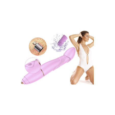 Ласкай меня нежно - Клиторально - вагинальный вибратор Adult Sex Toys USB, цвет: розовый