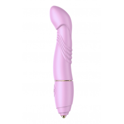 Ласкай меня нежно - Клиторально - вагинальный вибратор Adult Sex Toys USB, цвет: розовый