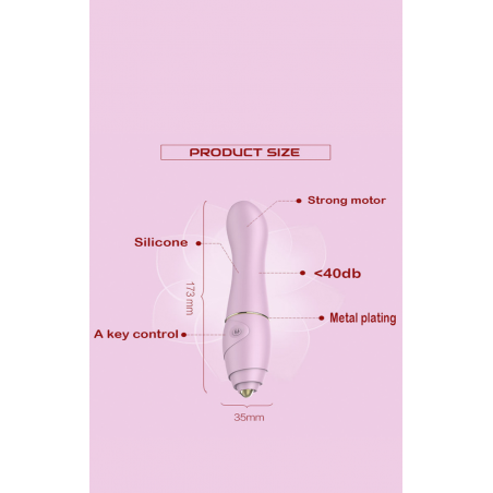 Элегантная сексуальность - Вибратор Adult Silicone G Spot Clit Dildo, цвет: розовый