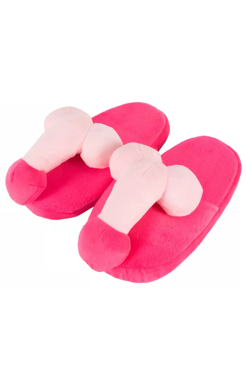 Розовый проказник - Тапочки House Slippers Penis PINK